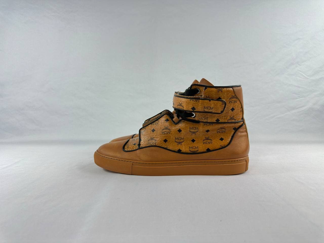 MCM MCM Visetos High Top Leather Sneakers Size US 13 / EU 46 - 7 Thumbnail
