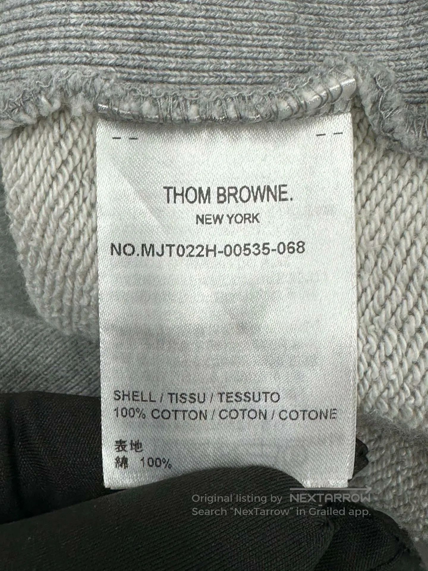 Thom Browne Thom Browne Gray Classic Four Striped Zip Hoodie Jacket| Size US XL / EU 56 / 4 - 5 Thumbnail