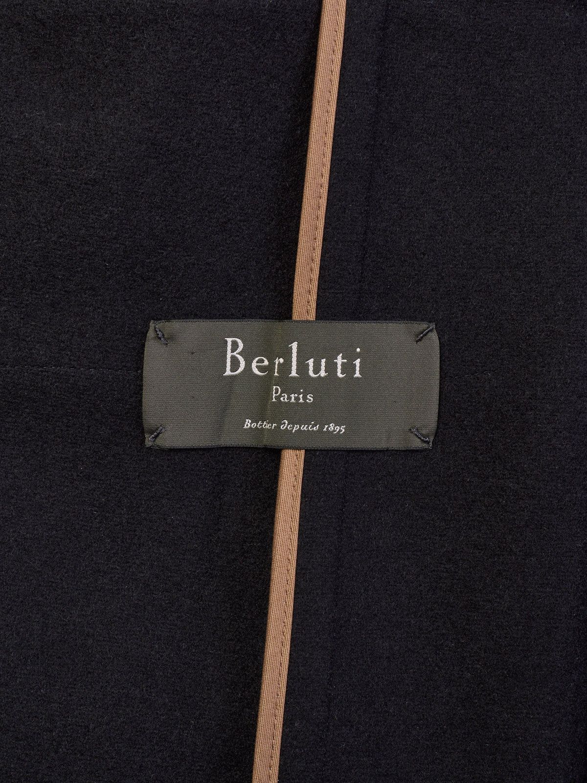 Berluti BERLUTI Paris Black Wool Double Breasted PeaCoat Navy Coat Size US M / EU 48-50 / 2 - 5 Thumbnail
