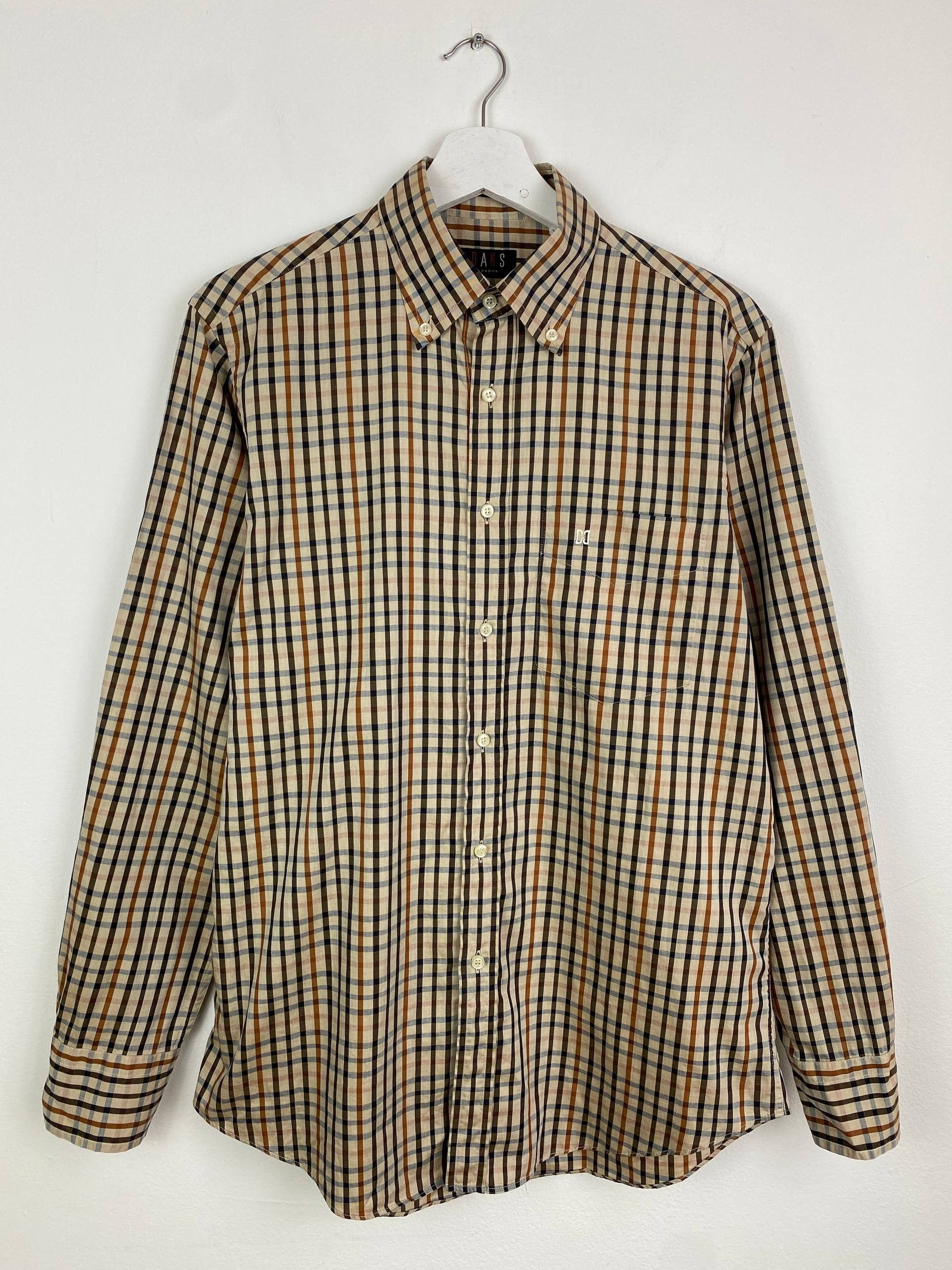 DAKS DAKS London Signature House Check Button-Down Shirt Size M Size US M / EU 48-50 / 2 - 1 Thumbnail
