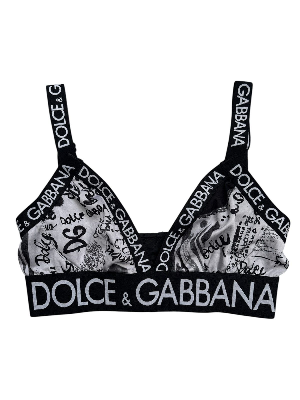 Dolce & Gabbana Monogram Bralette Size M / US 6-8 / IT 42-44 - 1 Thumbnail