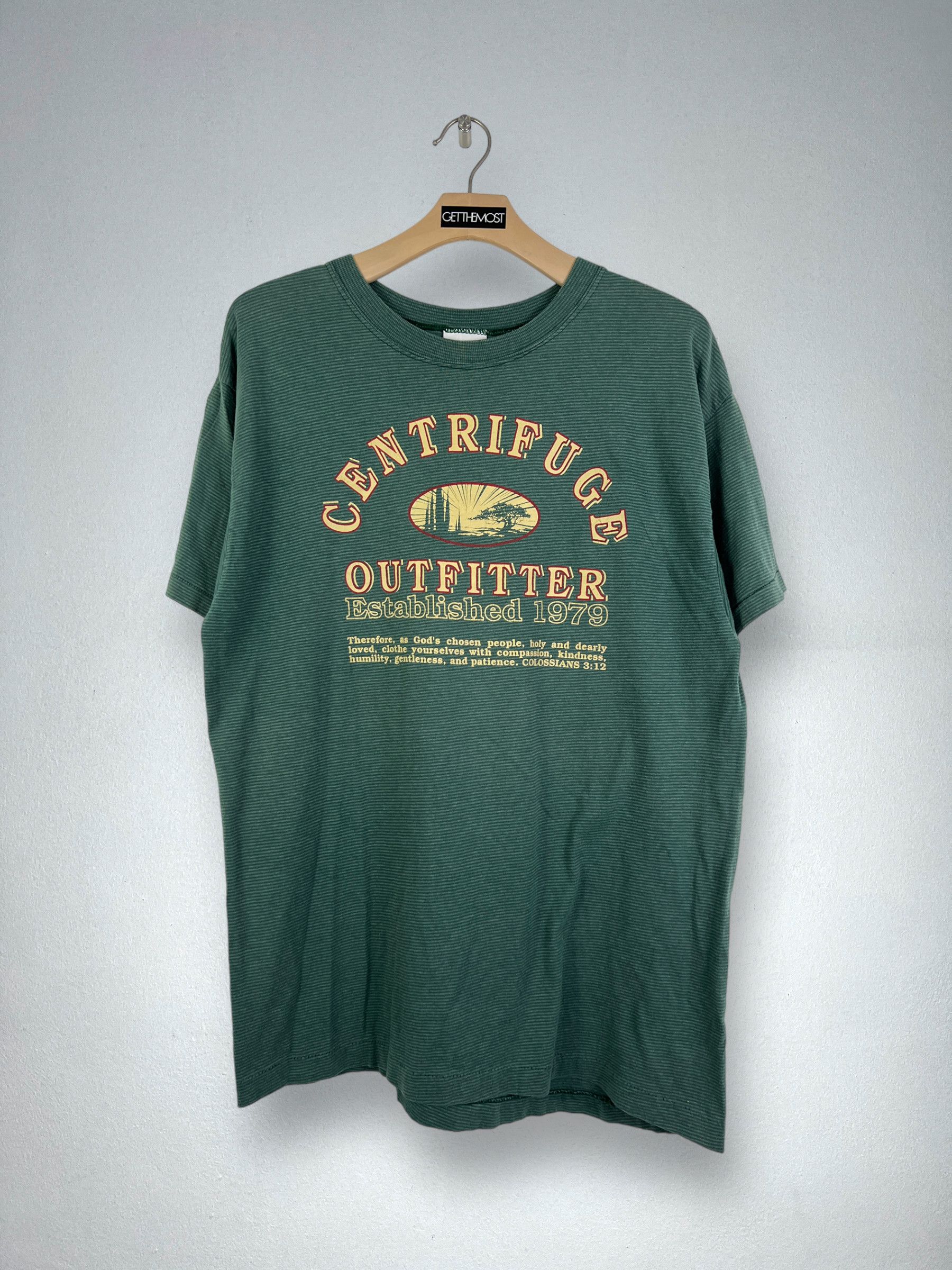 Vintage No.4633 Vintage 90s Centrifuge Outfitter Promo Tee (L) Size US L / EU 52-54 / 3 - 1 Thumbnail