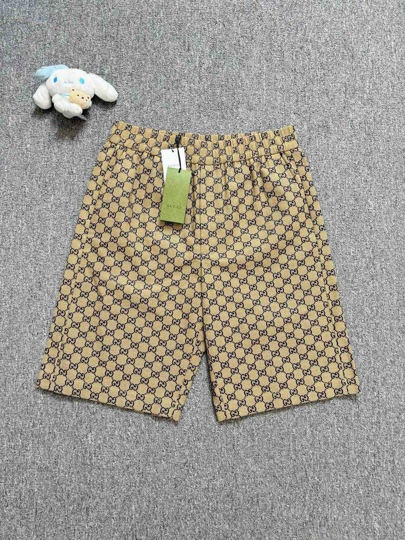 Gucci Gucci Brown Logo Print Shorts-2506 Size US 40 / EU 56 - 1 Thumbnail