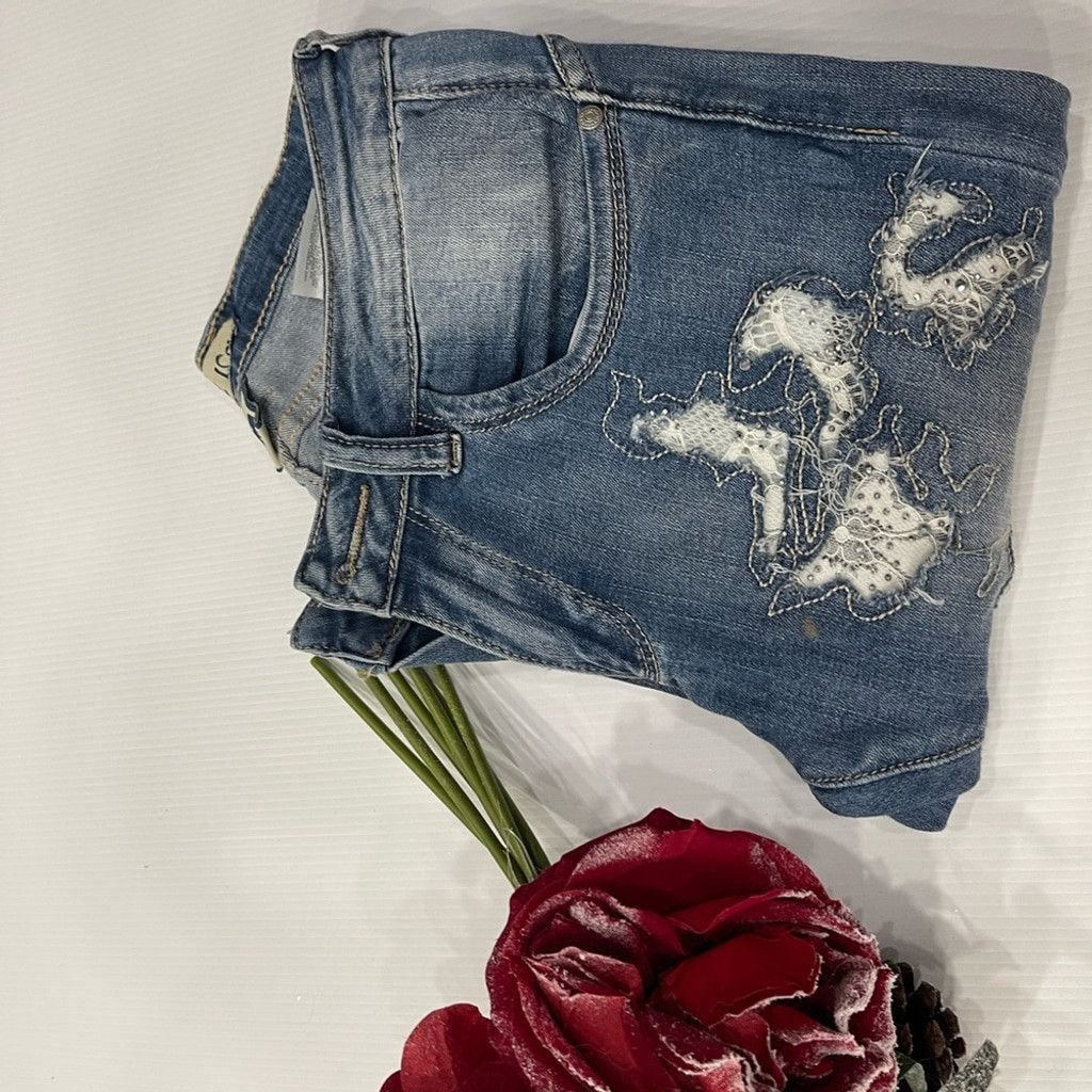 Other True Love with white lace blue jeans size XS Size 24" / US 00 / IT 34 - 7 Thumbnail