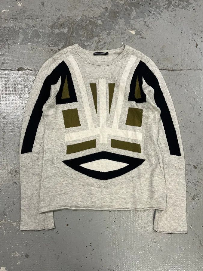 Marithe + Francois Girbaud 2000s Marithé + François Girbaud Grey Contemporary Sweater Size US M / EU 48-50 / 2 - 1 Thumbnail