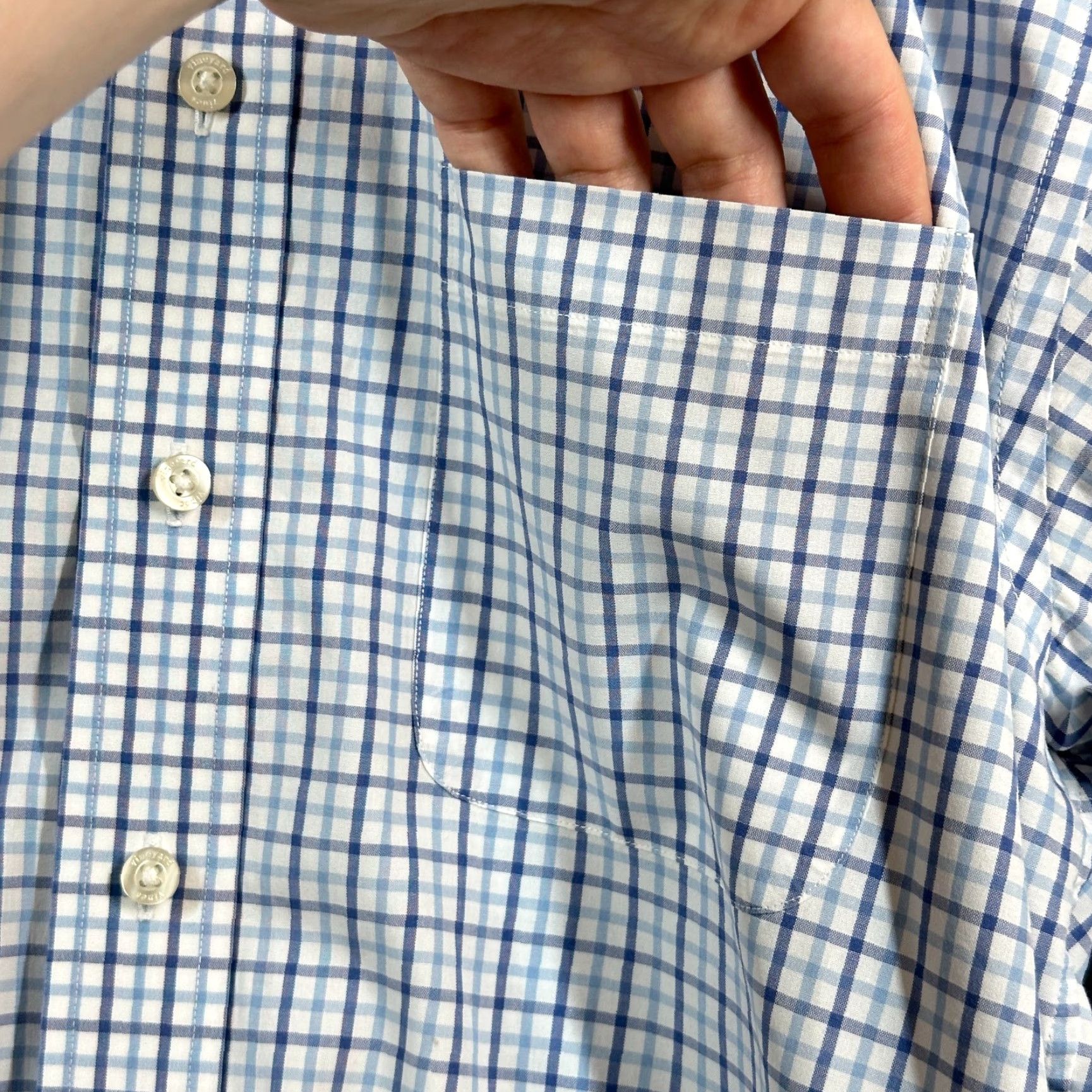 Vineyard Vines Vineyard Vines Murray Shirt Button-Down Mens M Blue Check Long Sleeve Shirt Size US M / EU 48-50 / 2 - 5 Thumbnail