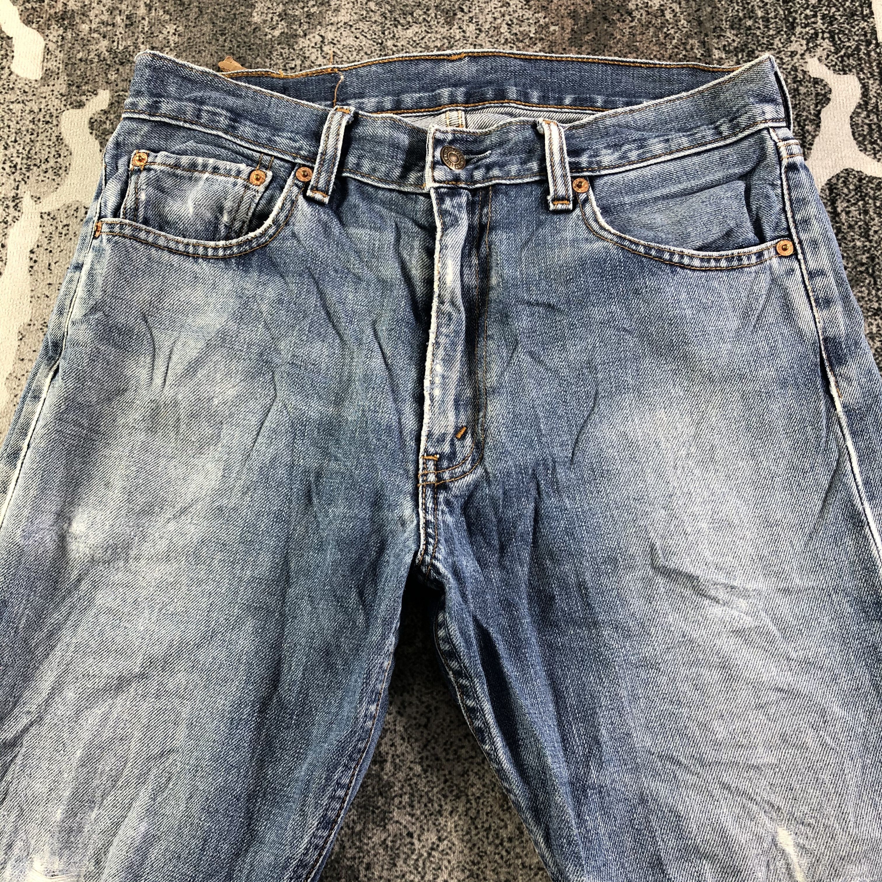Levi's Vintage Levis 503 Jeans Distressed Denim KJ2773 Size US 31 - 3 Thumbnail