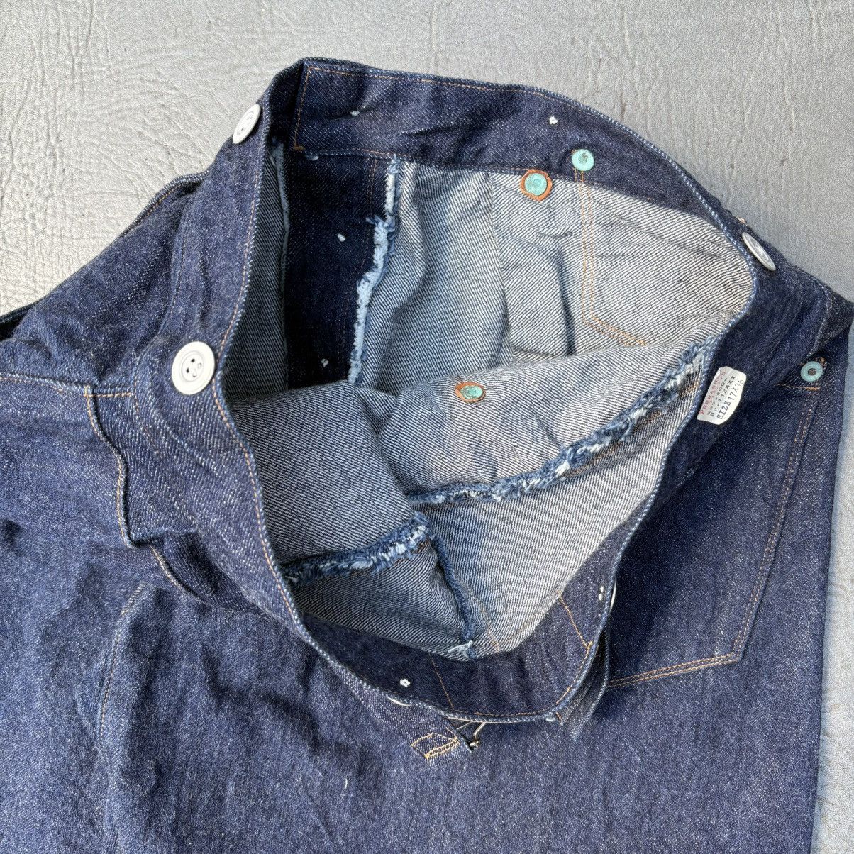 Ooe Yofukuten Ooe Yofukuten No.1124xx Blue Denim Overalls Linen Sewed 31 Size US 31 - 11 Thumbnail