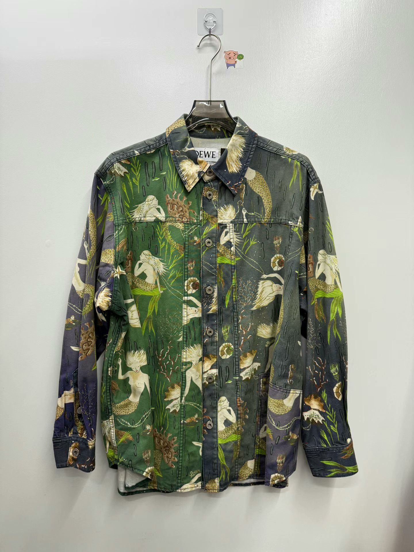 Loewe Loewe Mermaid Print Denim Jacket Size L / US 10 / IT 46 - 1 Thumbnail