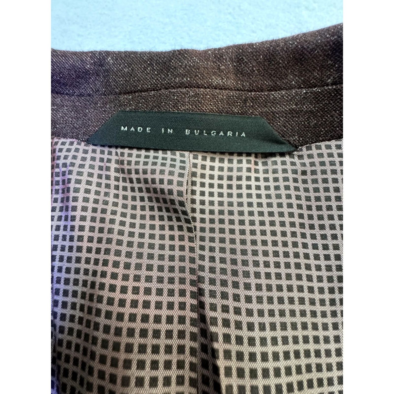 Hugo Boss HUGO BOSS Mens 44R Brown Reda Super 130 Wool Blazer Two Button Lined Suit Jacket Size 44R - 3 Thumbnail