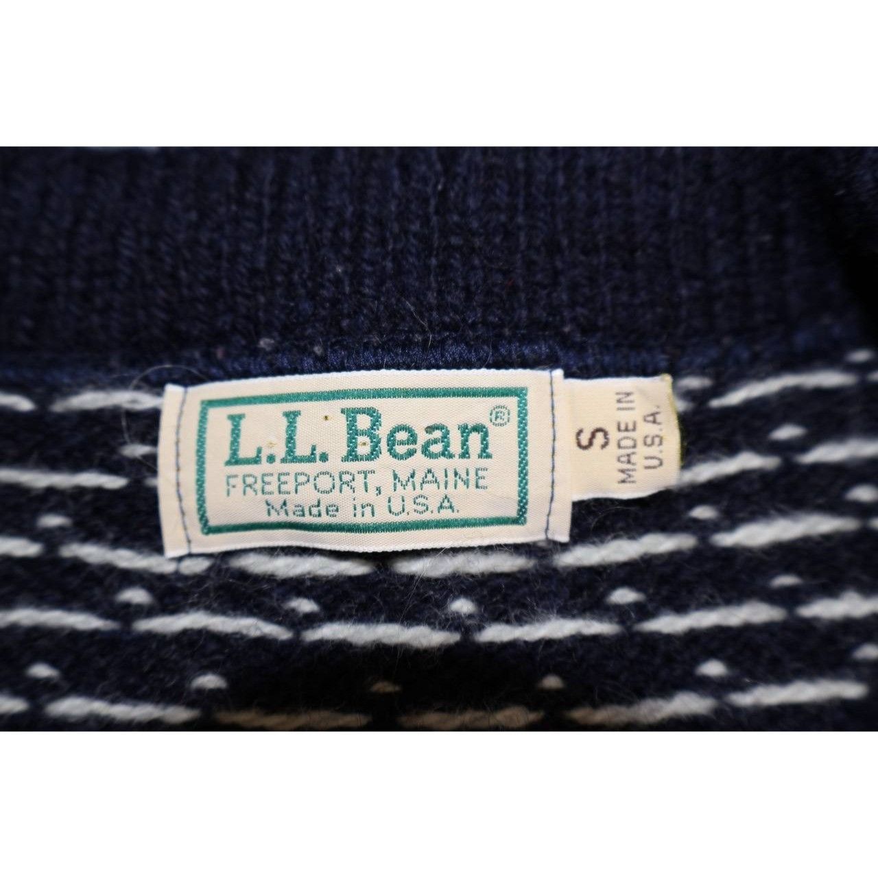 L.L. Bean Vintage LL Bean Cardigan Womens Small Blue Nordic Fair Size S / US 4 / IT 40 - 3 Thumbnail