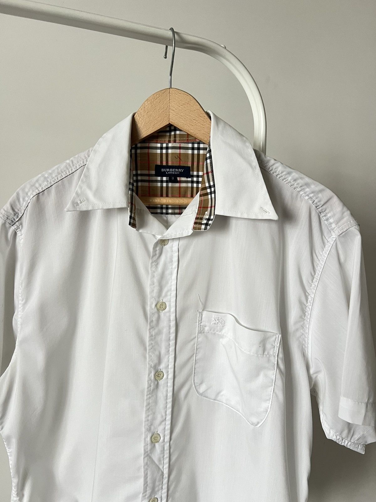 Burberry Burberry Shirt White Old money Basic Vintage Size US L / EU 52-54 / 3 - 4 Thumbnail