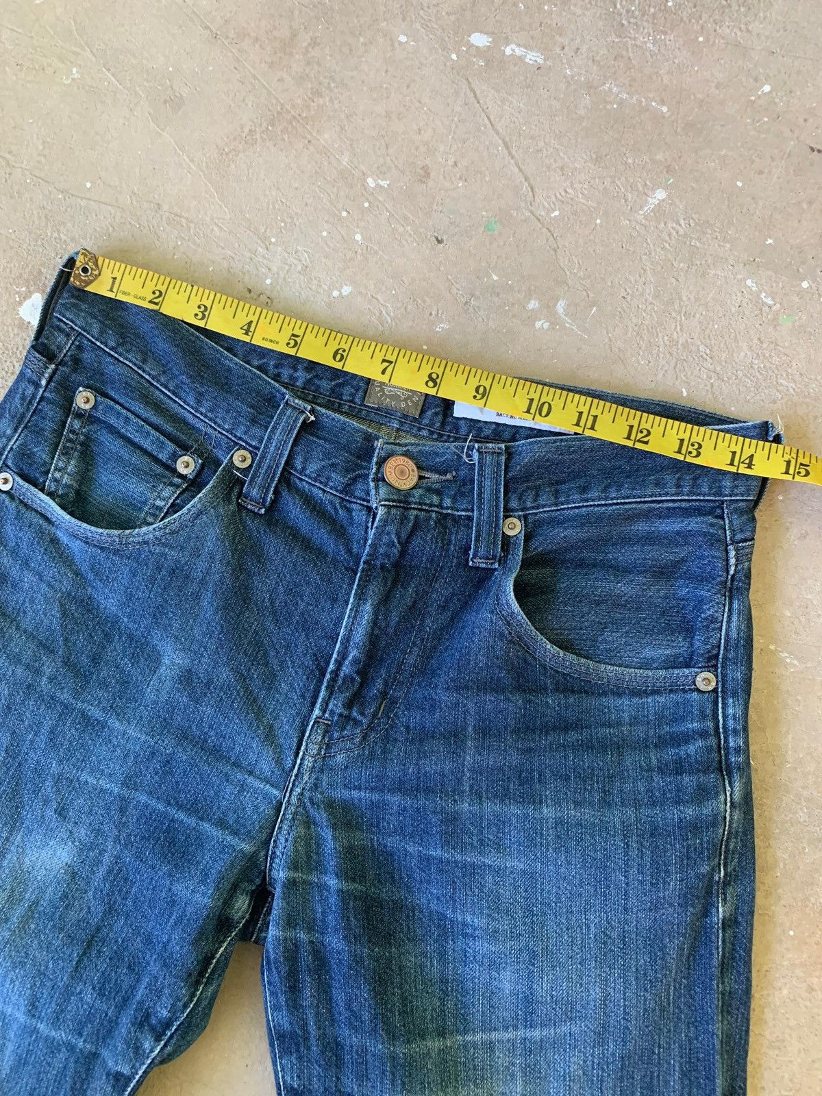 Japanese Brand Back Number Washi Denim Distressed Jeans Size US 29 - 13 Thumbnail