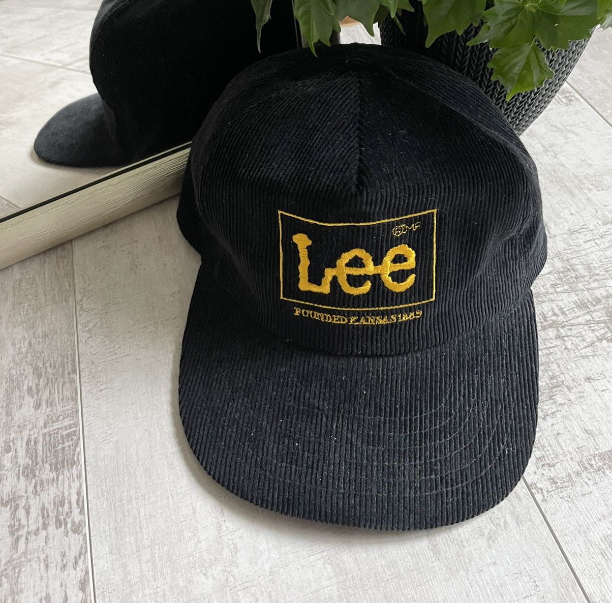 Lee × Vintage Lee Velvet Vintage 90’s Hat Cap Founded Kansas Rare Size ONE SIZE - 1 Thumbnail