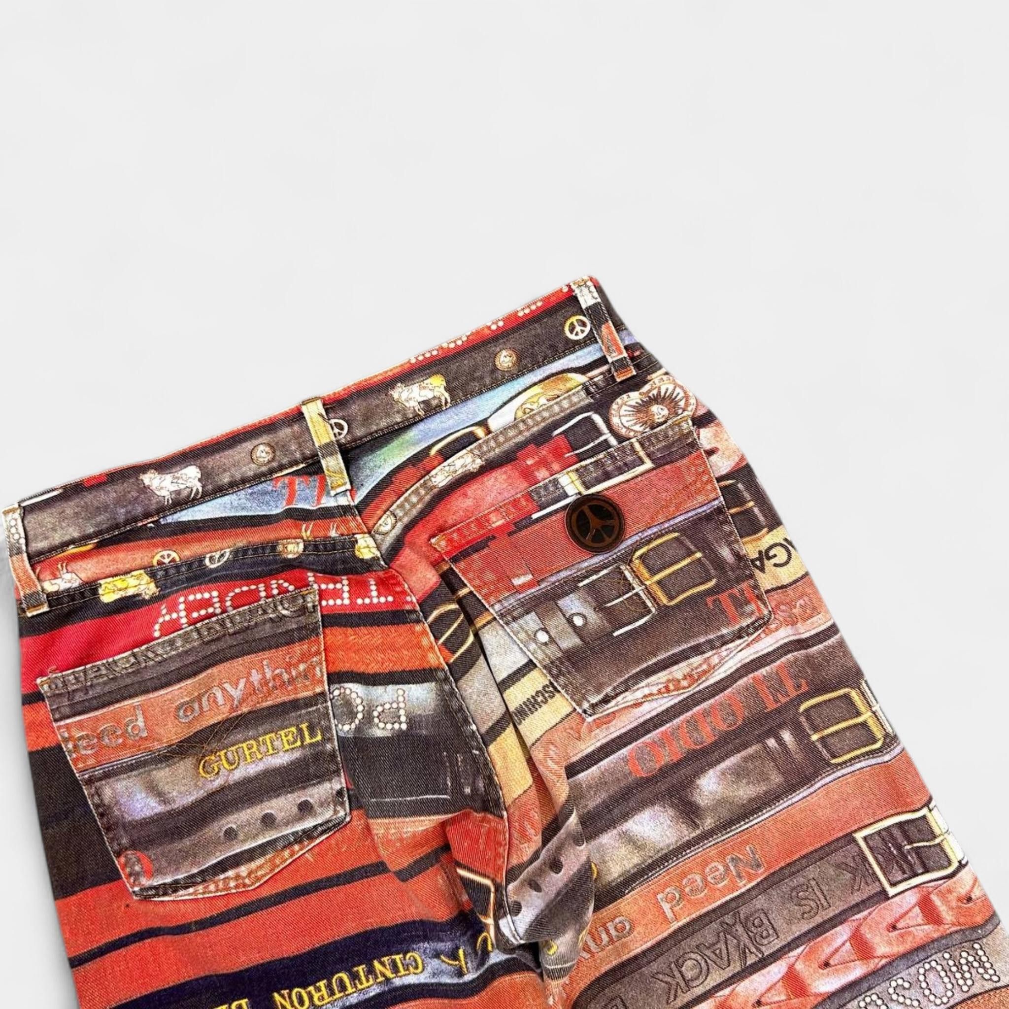 Moschino Moschino 2000's Belt Pattern Jeans Size US 29 - 6 Thumbnail