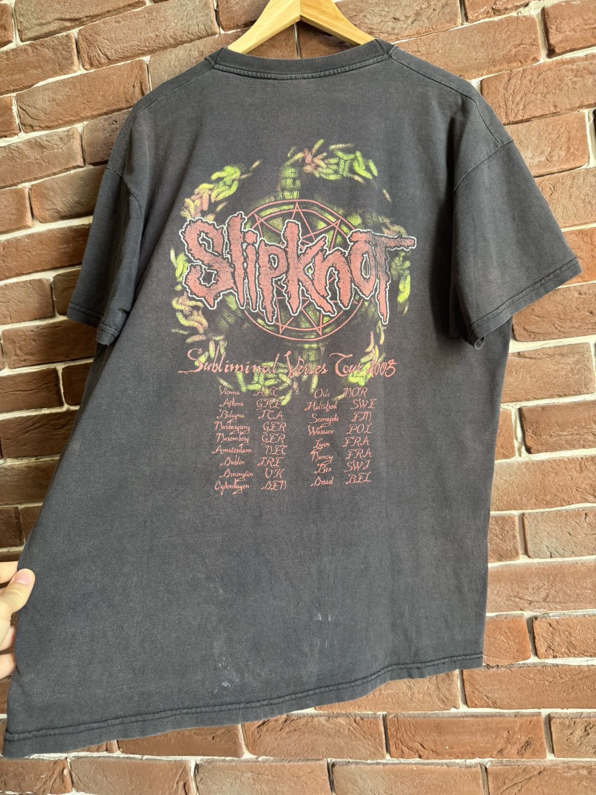 Band Tees 00s Slipknot Vintage Band Tshirt Rare Print Nu Metal Hype Size US L / EU 52-54 / 3 - 10 Thumbnail
