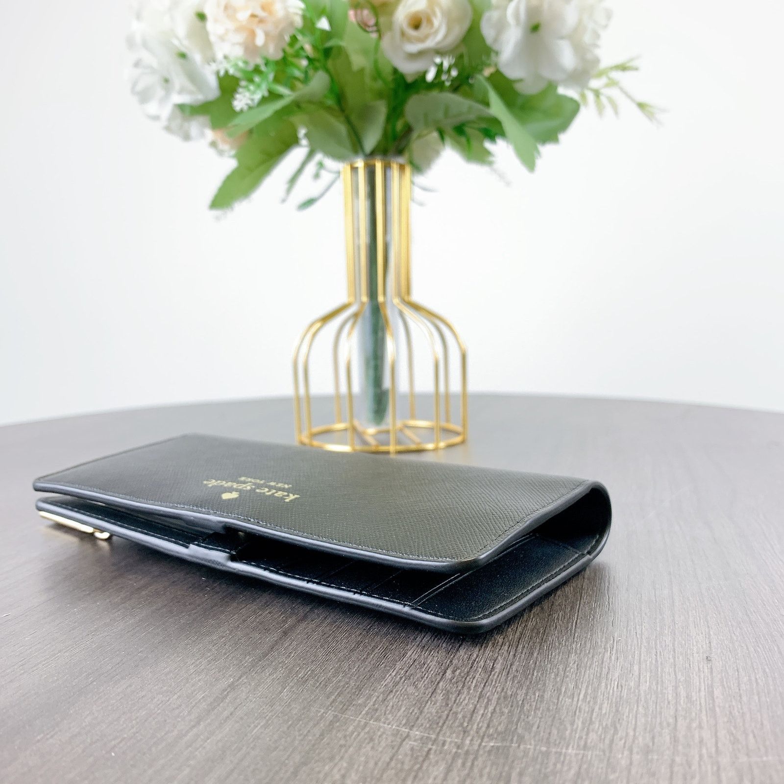 Kate Spade kate spade KH611 Brynn Large Slim Bifold Wallet IN Black Size ONE SIZE - 3 Thumbnail