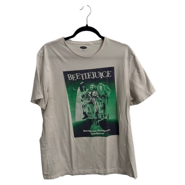 Old Navy Beetlejuice Graphic T-Shirt Old Navy XL 100% Cotton Movie Tee Size US XL / EU 56 / 4 - 1 Thumbnail