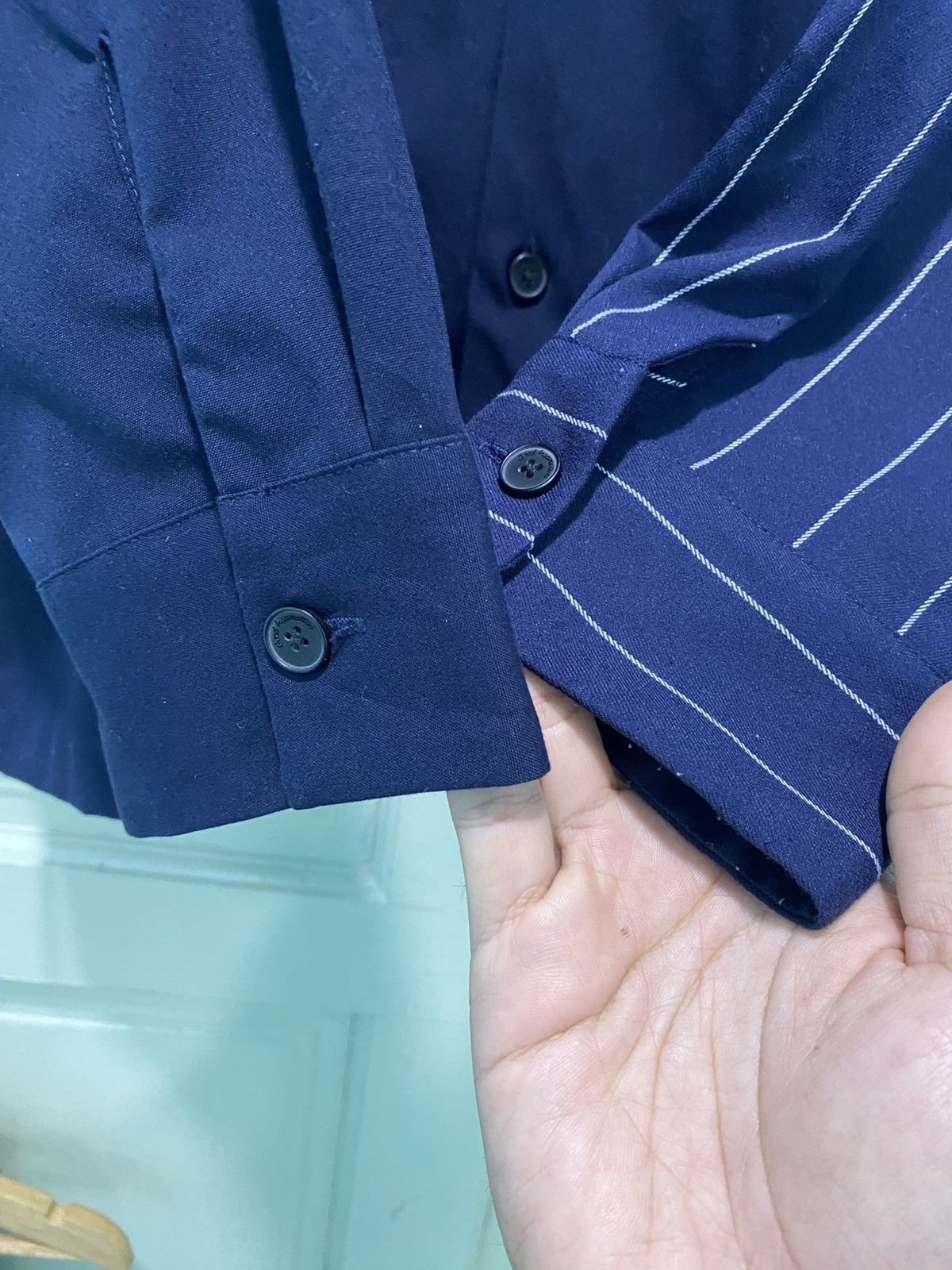Maison MIHARA YASUHIRO Miharayasuhiro x GU Striped Shirt Button up Nice Design Size US L / EU 52-54 / 3 - 10 Thumbnail