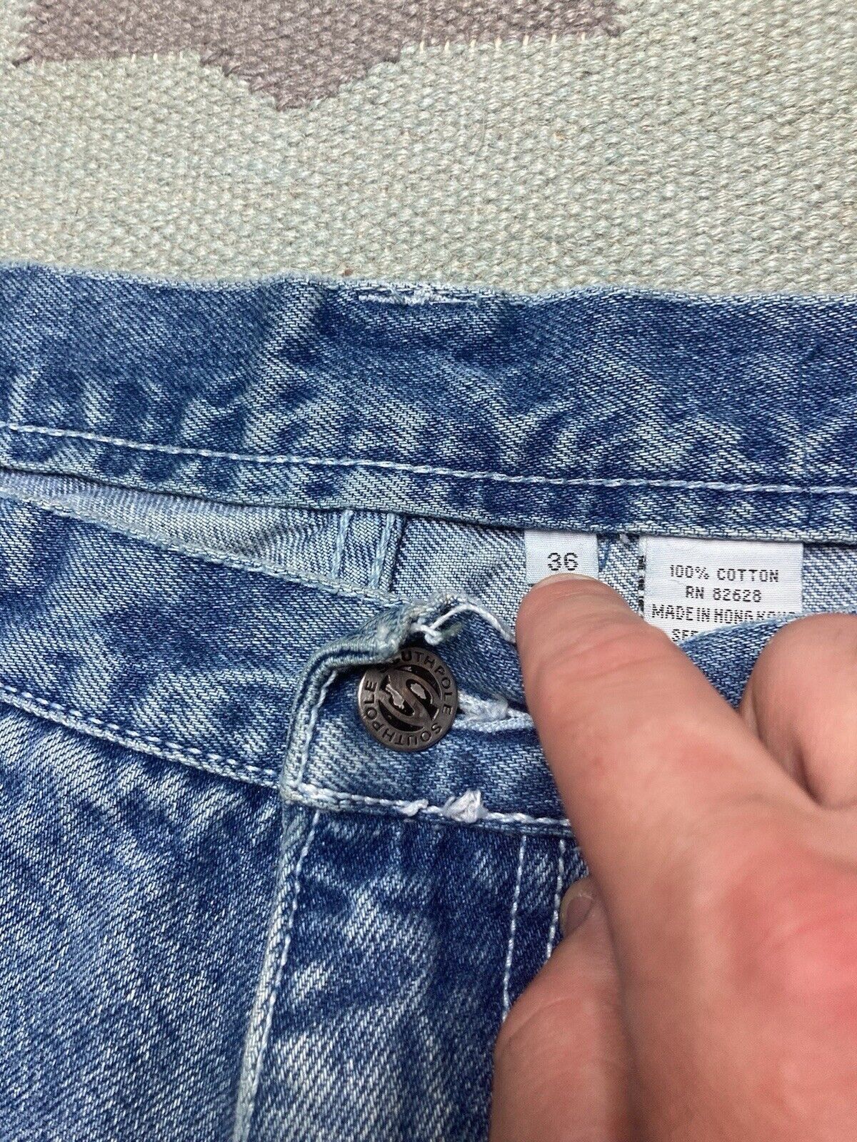 Southpole × Vintage VTG y2k baggy jeans southpole carpenter JNCO skater 35x32 Size US 35 - 8 Thumbnail