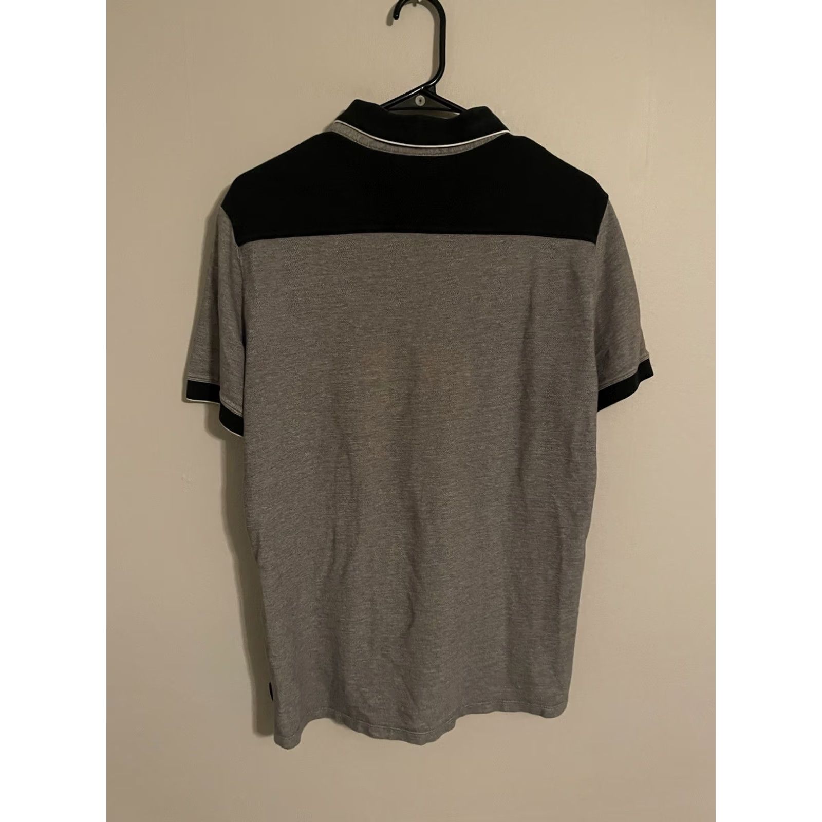 Armani Exchange Armani Exchange AX Polo Shirt Mens Medium Light Gray Cotton Pique S/S Logo Size US M / EU 48-50 / 2 - 4 Thumbnail