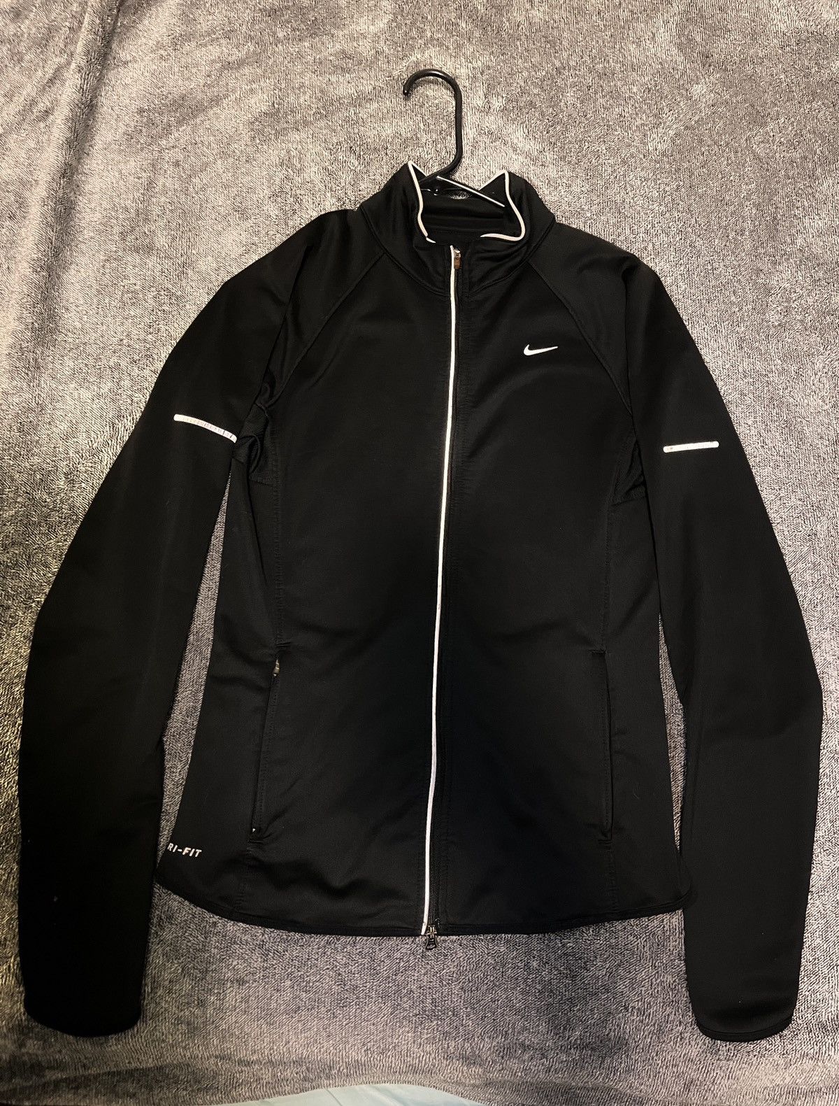 Nike Nike Dri-FIT Reflective Black Full-Zip Jacket- Women’s Small Size S / US 4 / IT 40 - 1 Thumbnail