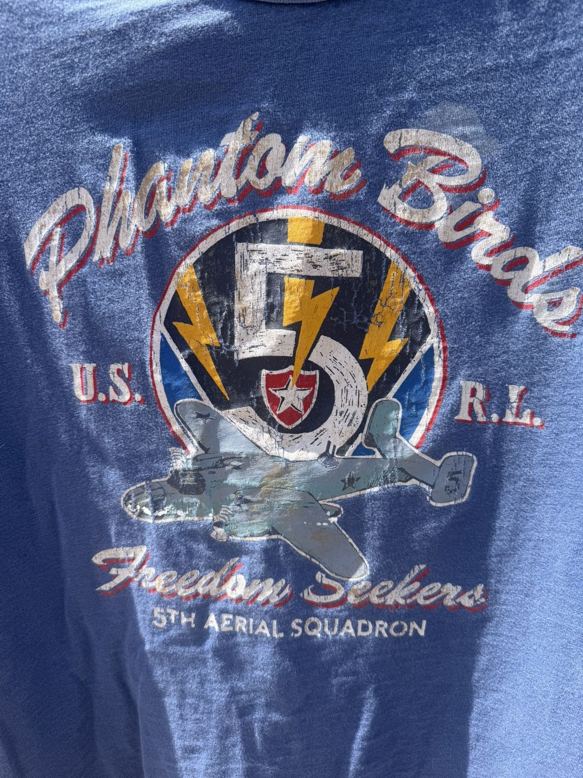 Polo Ralph Lauren VTG Polo Ralph Lauren Phantom Birds T Shirt Single Stitch Size US M / EU 48-50 / 2 - 3 Thumbnail
