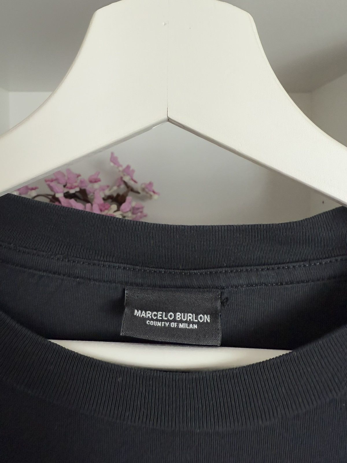 Designer × Marcelo Burlon Marcelo Burlon black printed longsleeve t-shirt XS designer Size US XS / EU 42 / 0 - 7 Thumbnail