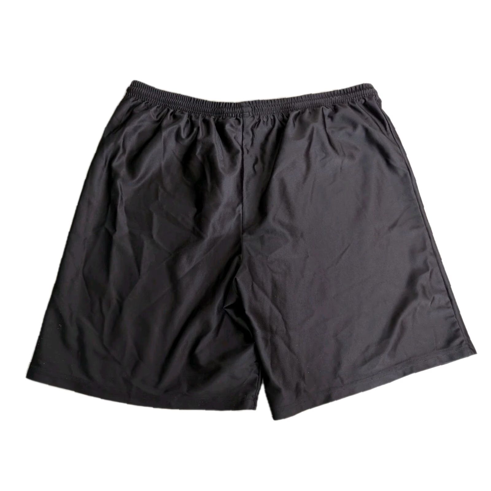 Nike Nike Team Shorts Vintage Men L Shiny Black 90s Sports Soccer Running Satin Elastic Waist Drawstring No Pockets Size US 33 - 2 Thumbnail