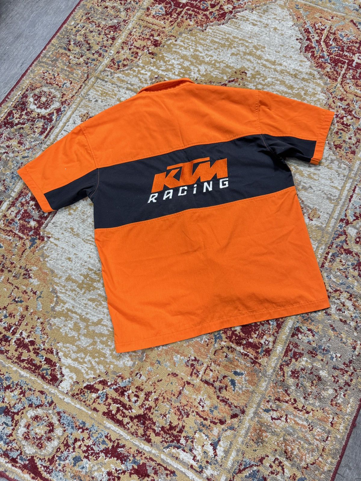 Vintage KTM Racing Shirt Racing Orange Y2K Vintage Boxy Nascar Size US L / EU 52-54 / 3 - 1 Thumbnail