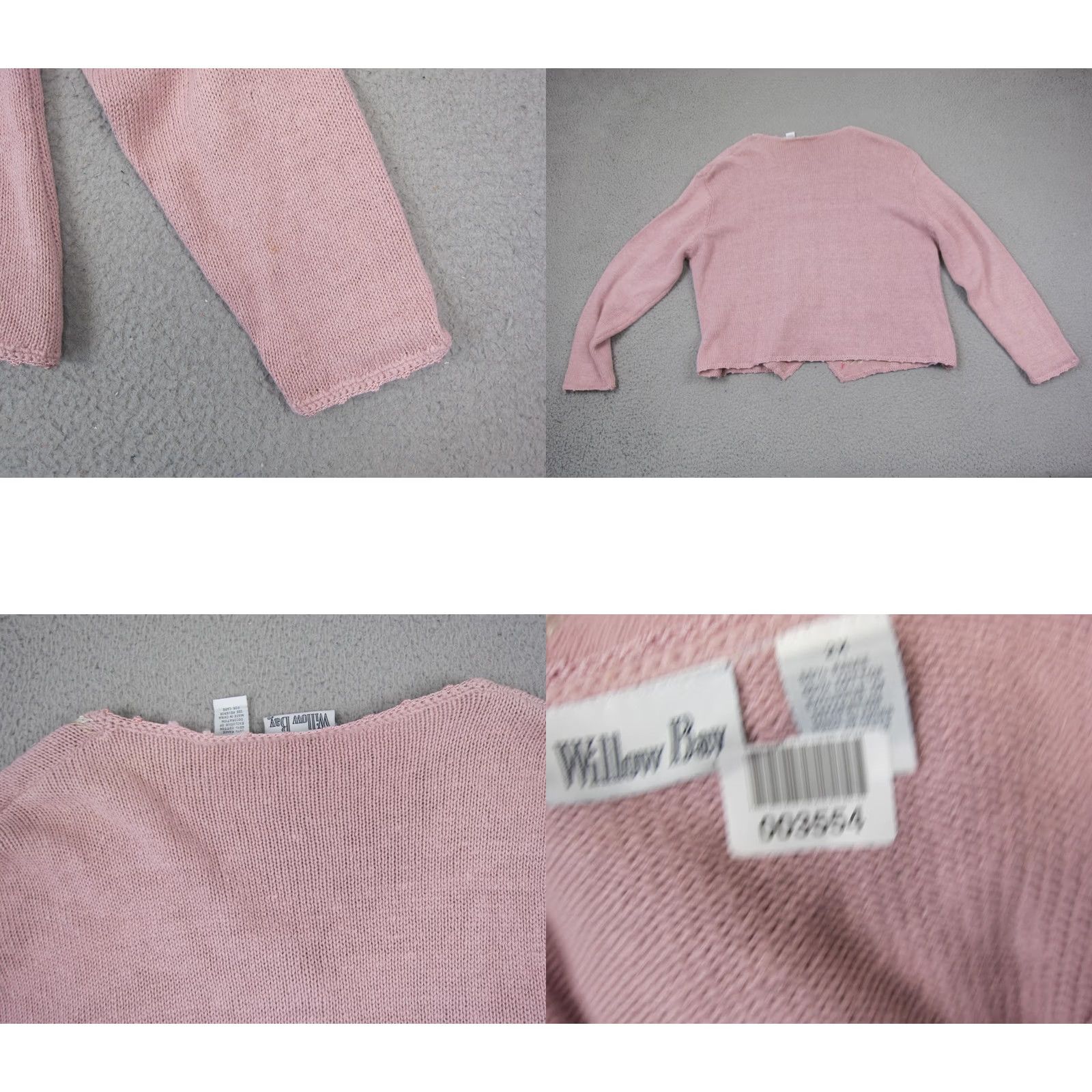 Vintage VINTAGE Willow Bay Cardigan Sweater Womens 2X Plus Pink Floral Knit Ladies 90s Size XXL / US 16-18 / IT 52-54 - 9 Thumbnail