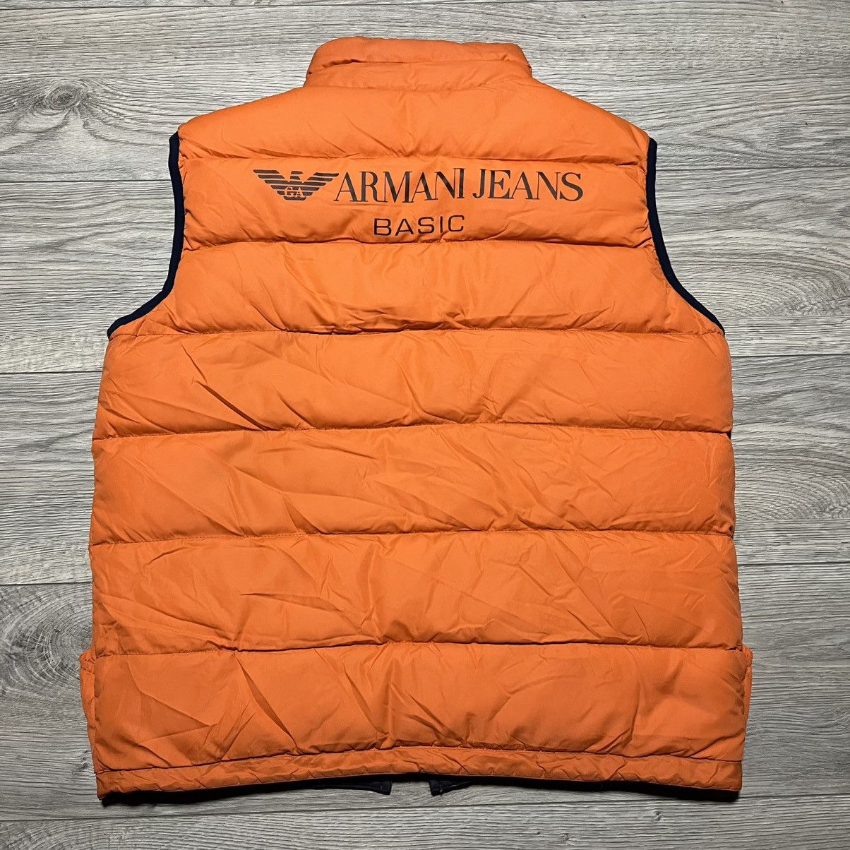 Emporio Armani Armani Vest Goose Down Nylon Reversible Vest Jacket Orange Size US S / EU 44-46 / 1 - 1 Thumbnail