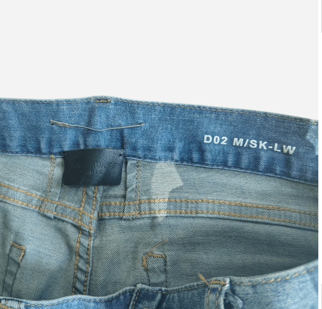 Saint Laurent Paris Saint Laurent Paris D02 FW/13 Distressed Denim Size US 29 - 3 Thumbnail