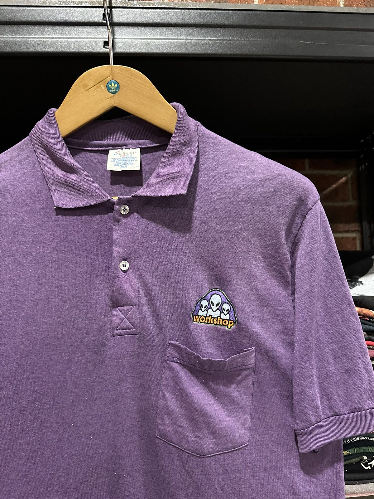 Alien Workshop × Girl Skateboards × Vintage Vintage 90s Alien Workshop Pocket Faded Polo Stedman Tee Size US L / EU 52-54 / 3 - 2 Thumbnail