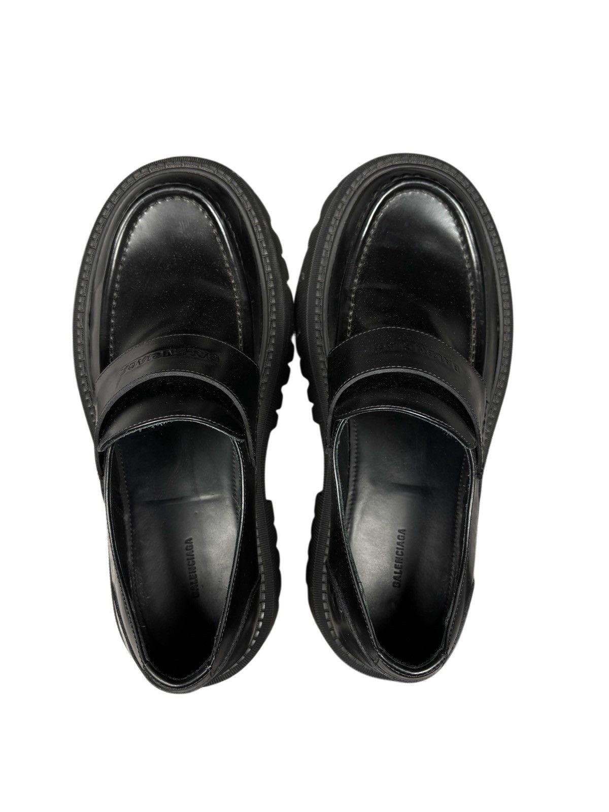 Balenciaga Balenciaga Tractor Loafers Black Leather Size 42 Size US 9 / EU 42 - 6 Thumbnail