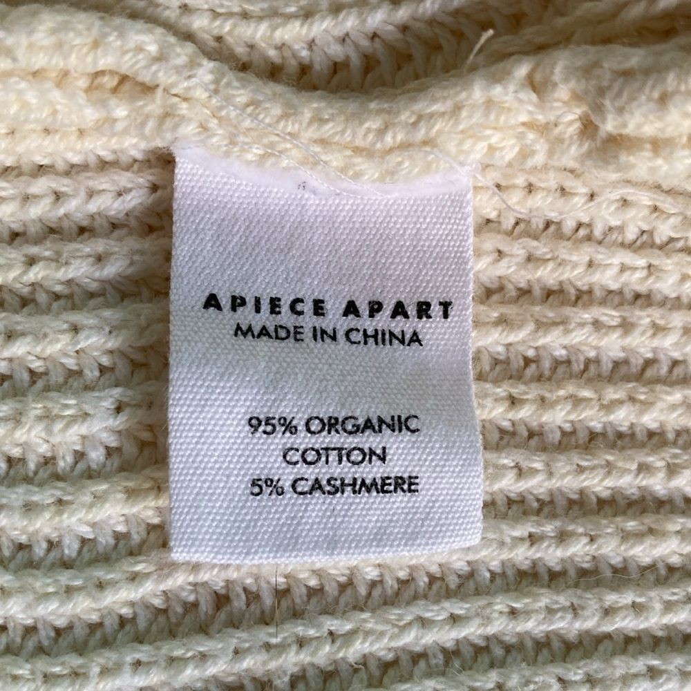 Apiece Apart Apiece Apart Ecru Knit Pullover Sweater Size M Size M / US 6-8 / IT 42-44 - 4 Thumbnail