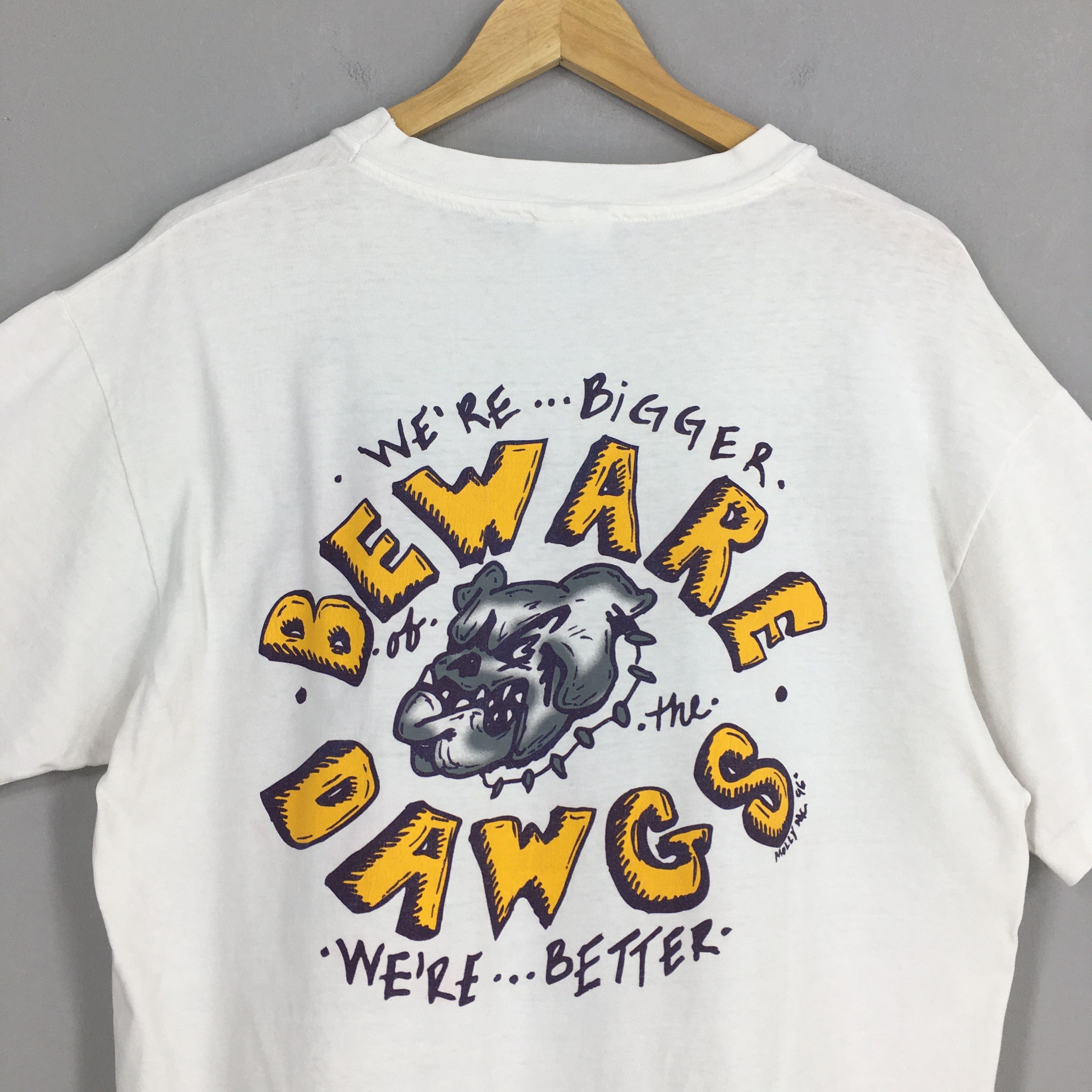 Big Dogs Vtg the Grandville Bulldogs Beware The Dawg T shirt L Size US L / EU 52-54 / 3 - 8 Thumbnail