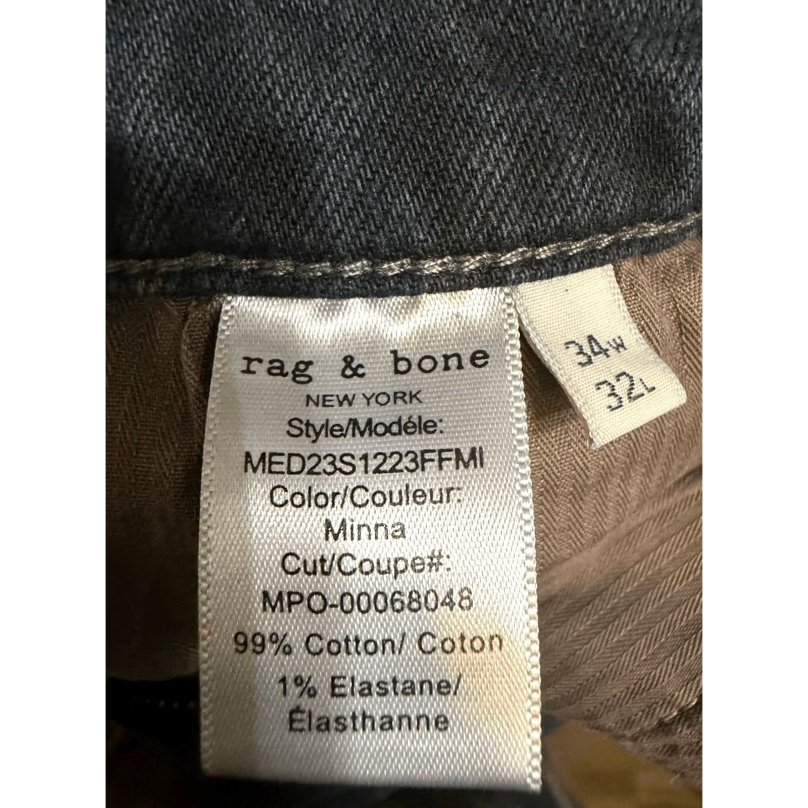 Rag & Bone Rag & Bone Jeans Men Stretch Cotton Blend Slim Straight Denim Blue 34 Size US 34 / EU 50 - 7 Thumbnail