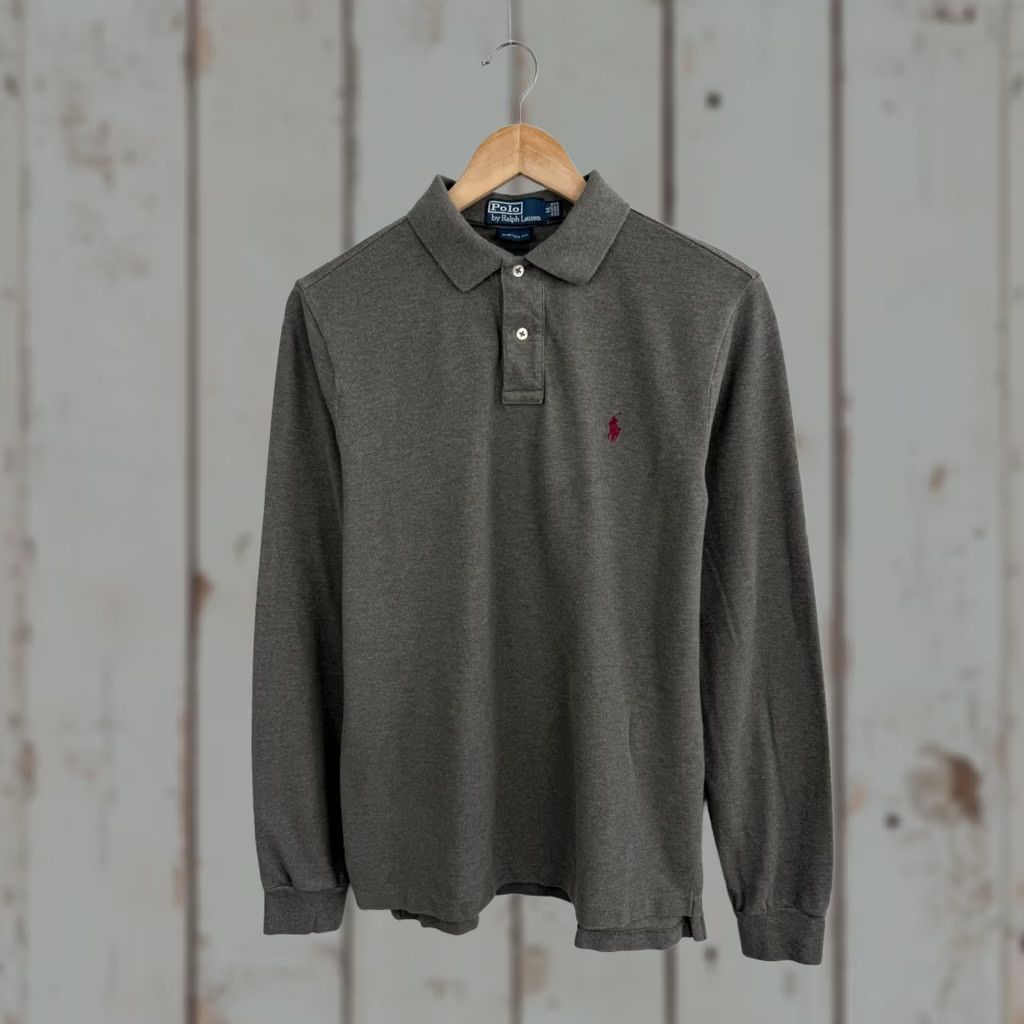 Ralph Lauren VINTAGE Ralph Lauren Polo Long Sleeve shirt Mens M Gray 90s Y2K Retro Rare Size US M / EU 48-50 / 2 - 1 Thumbnail
