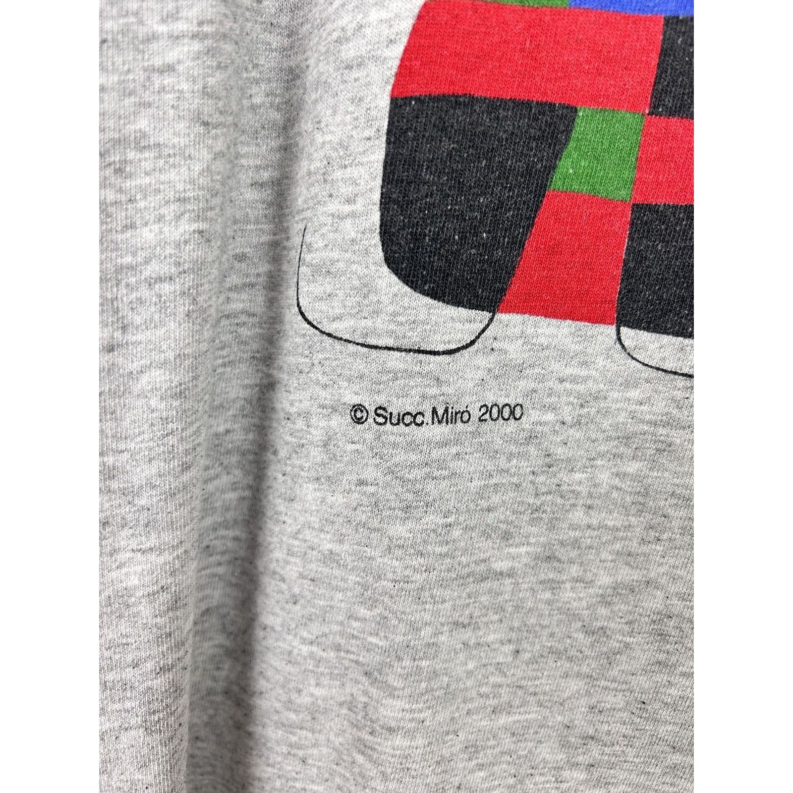 Vintage Vintage Joan Miro Artist Succ Miro 2000 Art Painting T-Shirt Size US XL / EU 56 / 4 - 3 Thumbnail