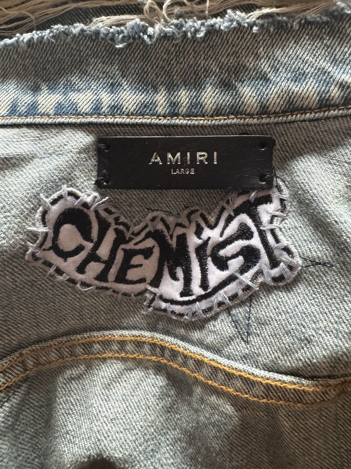 Amiri Amiri Black Stars denim jacket Size US L / EU 52-54 / 3 - 10 Thumbnail