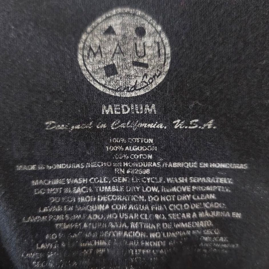 Vintage VINTAGE Maui & Sons T Shirt Mens Size Medium Black Hawaii Surfer Tee RELAXED Fit Size US M / EU 48-50 / 2 - 6 Thumbnail
