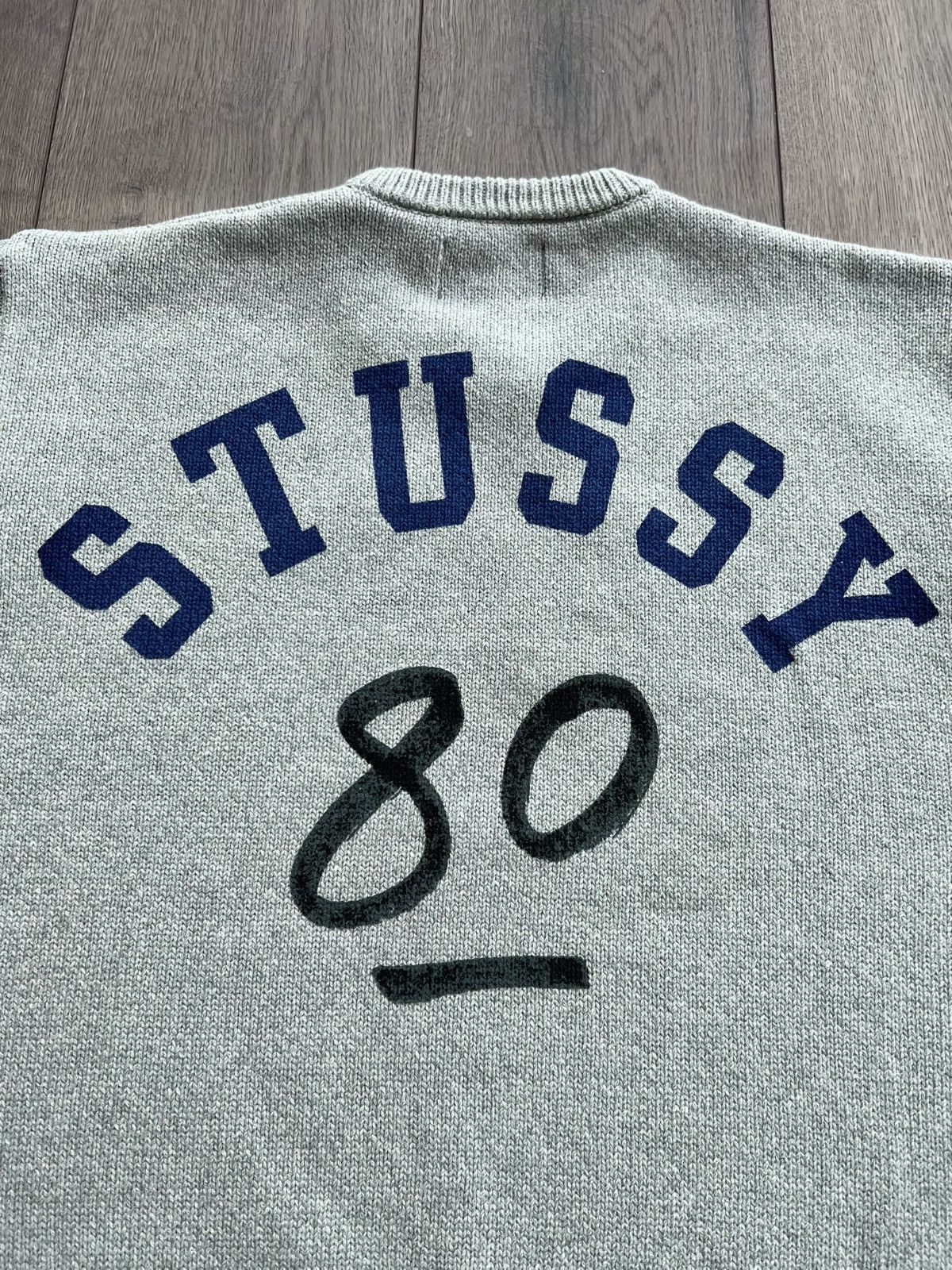 Stussy Stussy Handwritten Sweater Heather Grey Large Size US L / EU 52-54 / 3 - 8 Thumbnail