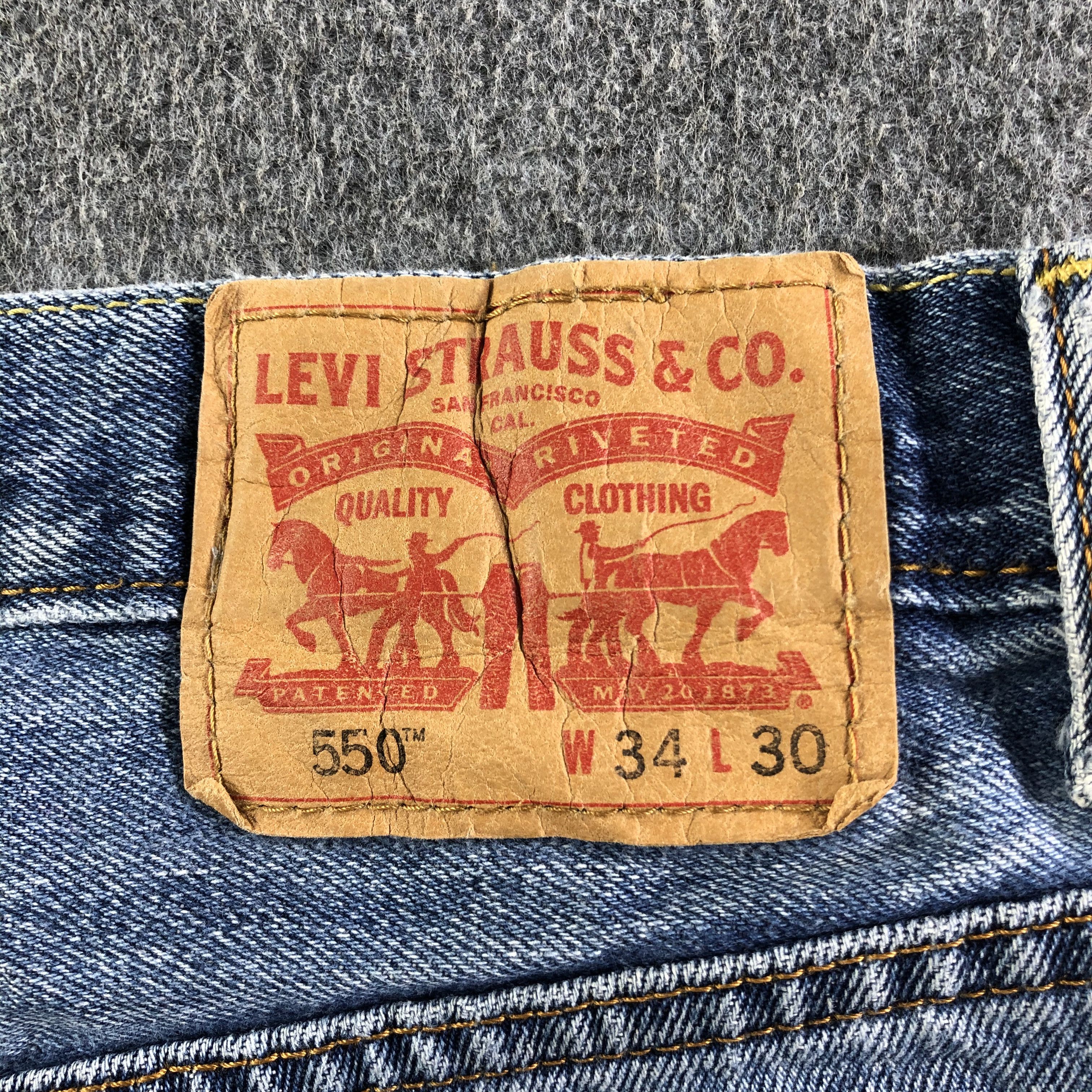 Levi's Vintage Blue Wash Levis 550 Jeans-J4322 Size US 33 - 5 Thumbnail