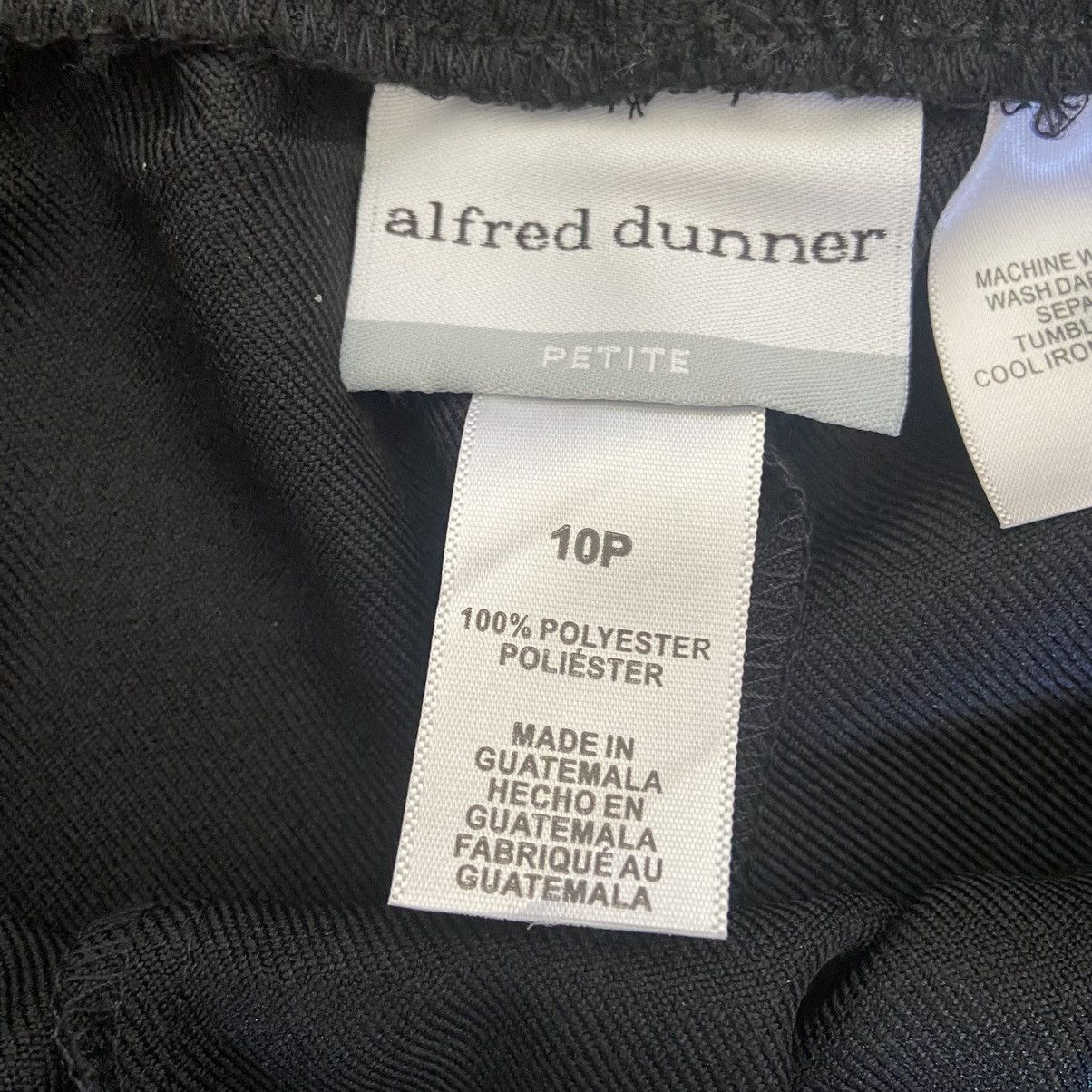 Vintage NWT Alfred Dunner Petite Classic Black Pants Women’s 10P Size 24" / US 00 / IT 34 - 6 Thumbnail
