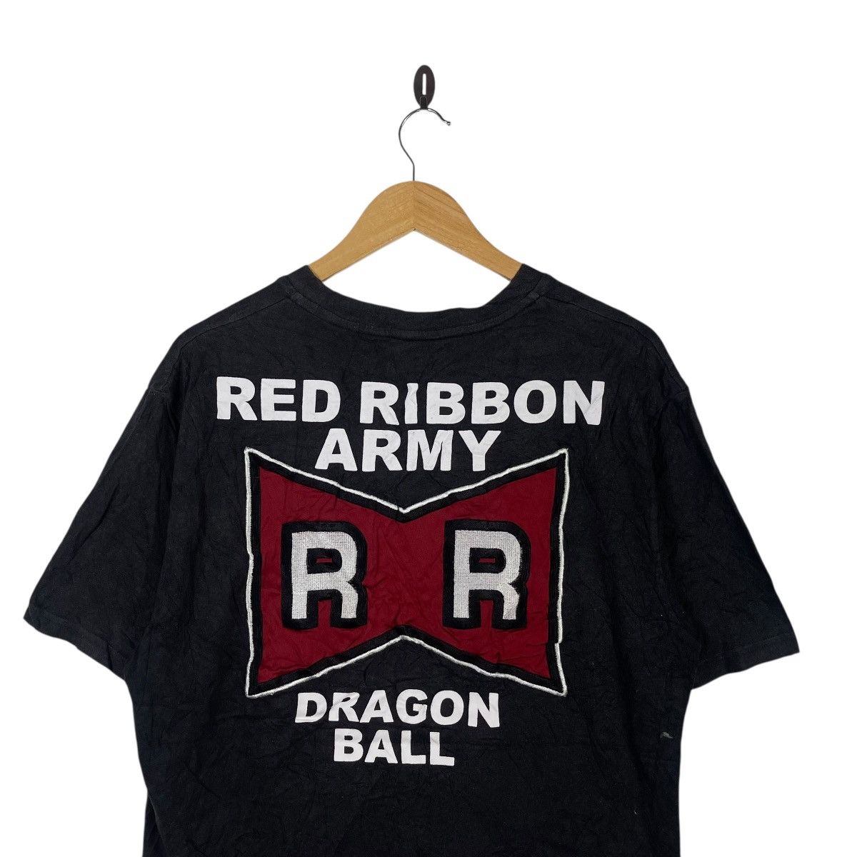 Vintage Dragon Ball Z Red Ribbon Army RR Logo Tee | Anime T-Shirt Size US XXL / EU 58 / 5 - 6 Thumbnail