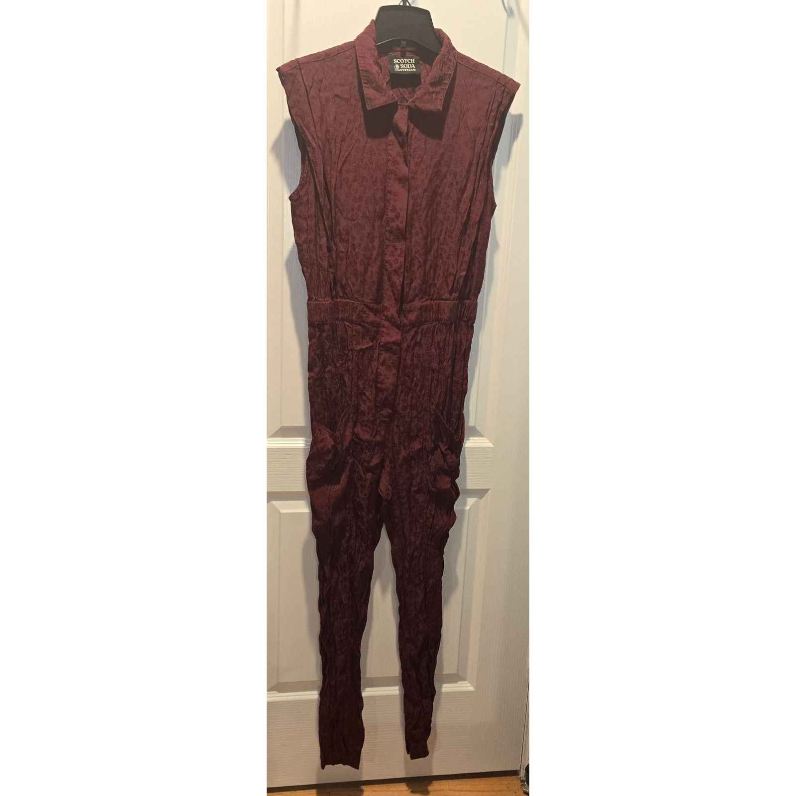 Scotch & Soda NWOT Scotch & Soda Utility Jumpsuit Volcano red sz L Size 30" / US 8 / IT 44 - 1 Thumbnail