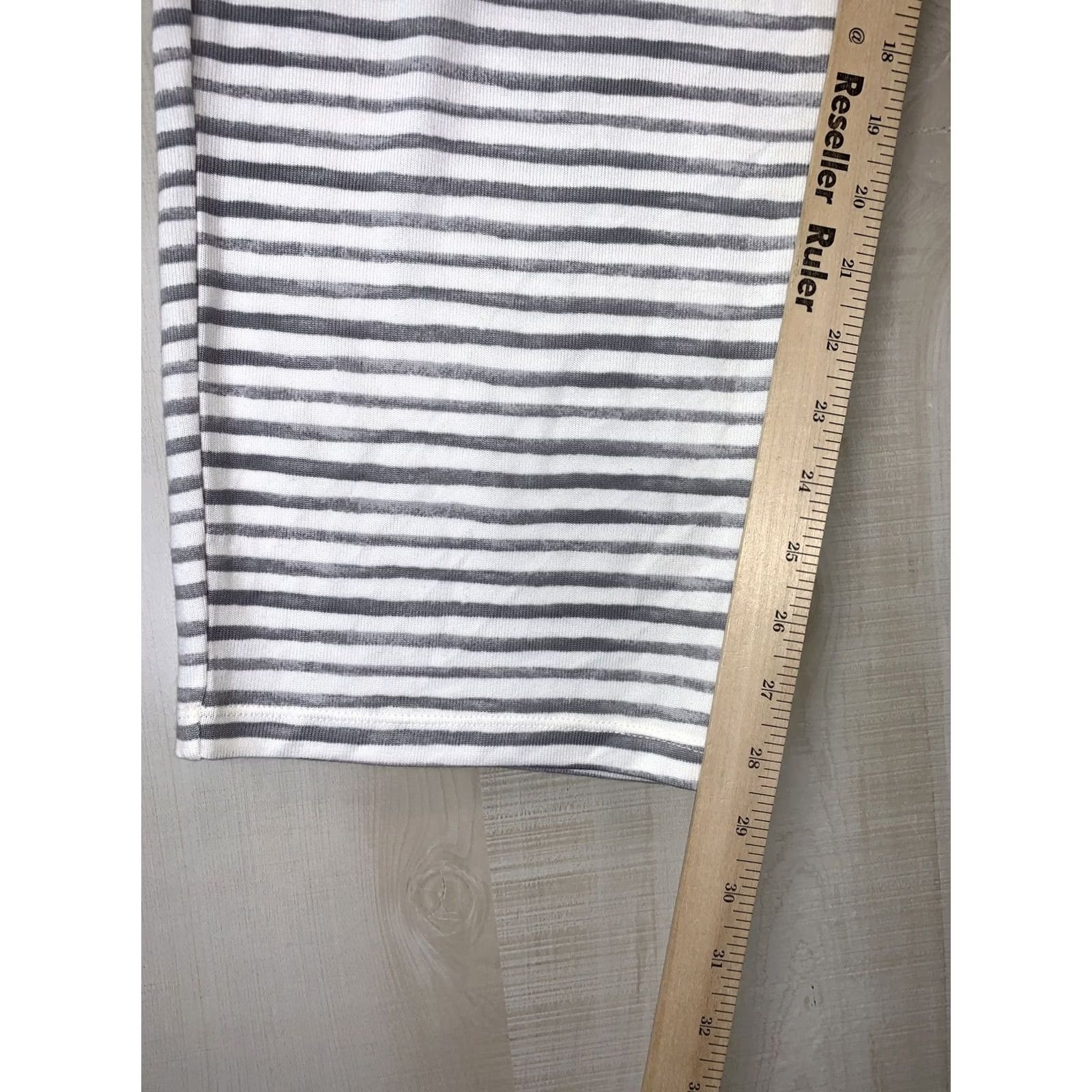 Anne Klein Anne Klein Lounge Pants Grey Stripe NWT Sz M Womens Regular Drawstring Color White/Gray Lounge Pants 5516 Size 32" / US 10 / IT 46 - 6 Thumbnail