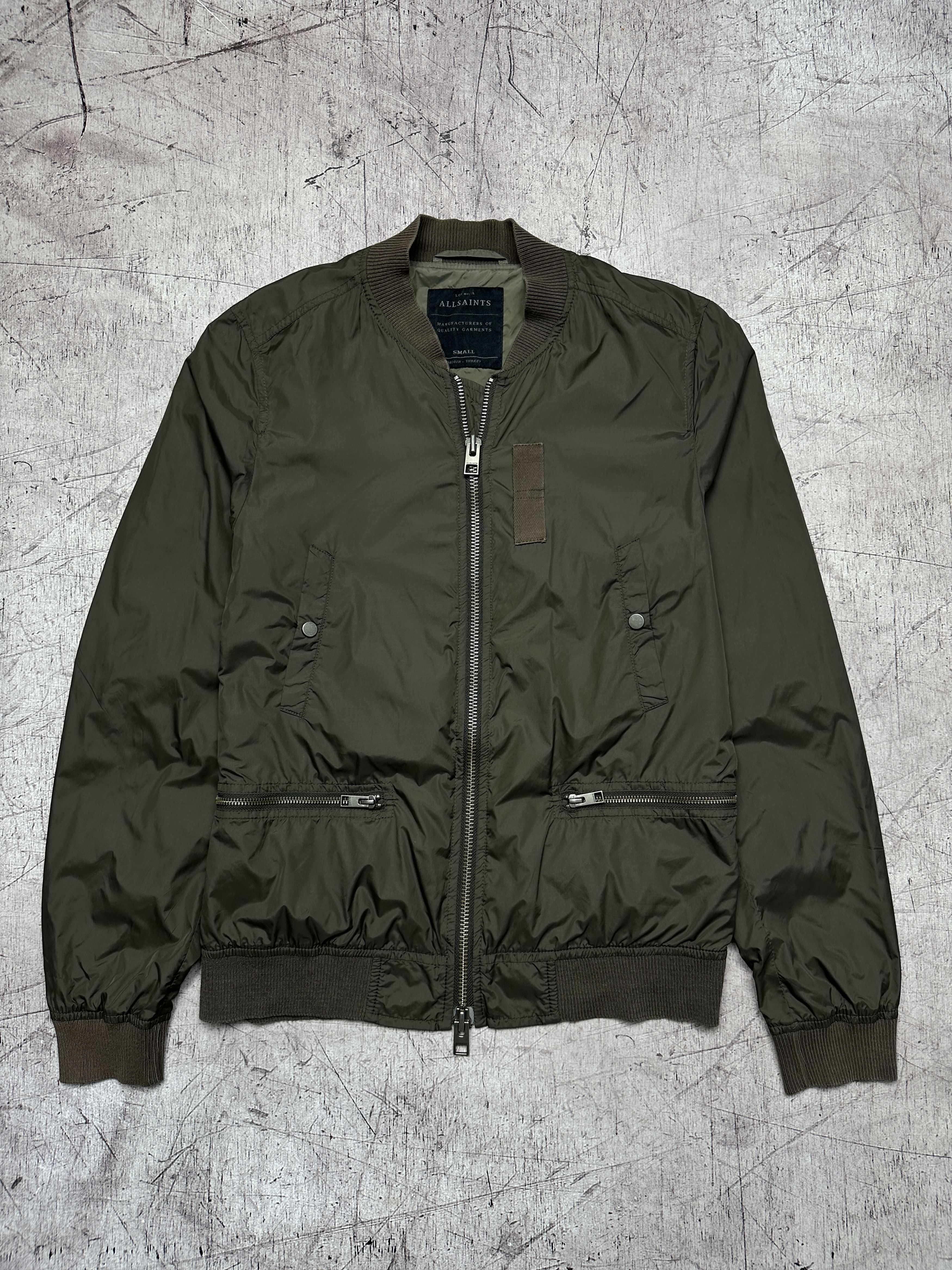 Allsaints Allsaints Mens Nylon Sargent Bomber Jacket Size US S / EU 44-46 / 1 - 1 Thumbnail