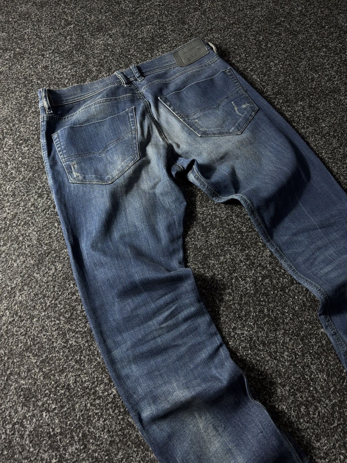 Distressed 2000s Diesel denim pants jeans y2k style